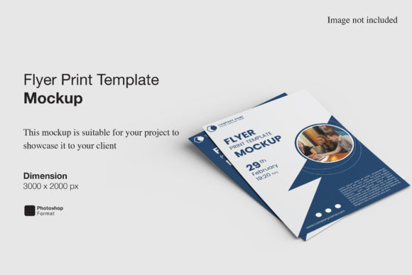 Download Flyer Print Template Mockup - Mock Collection
