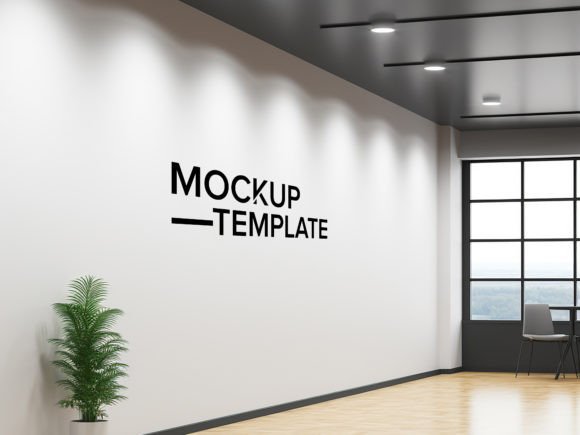 Download Wall Logo Mockup Psd Black Logo Mockup - Mock Collection
