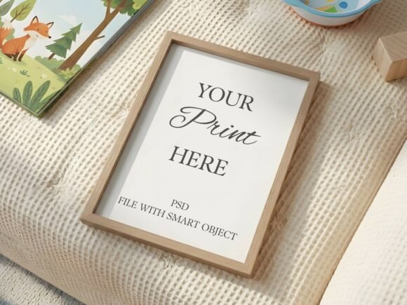 Download Cozy Nursery Flat Lay Frame Mockup - Mock Collection