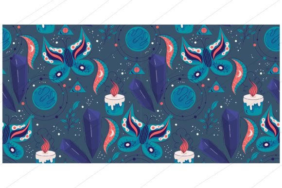 Download Celestial Magic Seamless Pattern - Celestial Collection