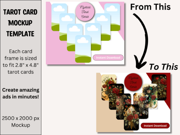 Download Tarot Card Product Mockup Photo - Mock Collection