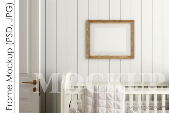 Download Frame Mockup in Nursery Interior - Mock Collection