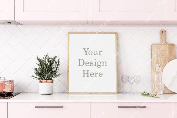 Download Mockup, Frame Mockup Kitchen Room - Mock Collection