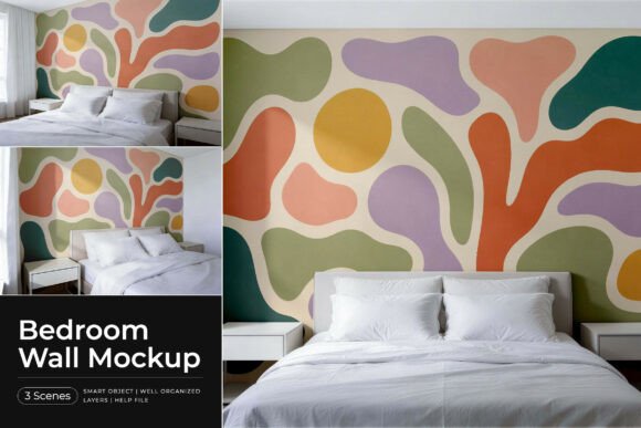 Download Bedroom Wall Mockup - Mock Collection