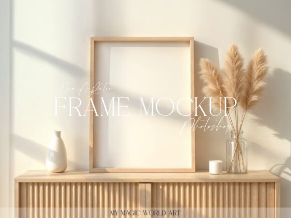 Download Frame on Dresser Psd Interior Mockup - Mock Collection