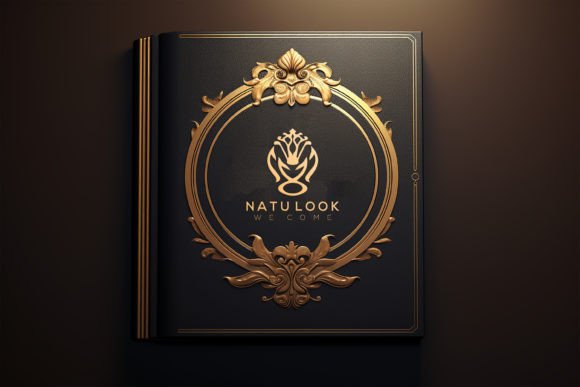 Download Logo Mockup on Gold Circle - Mock Collection