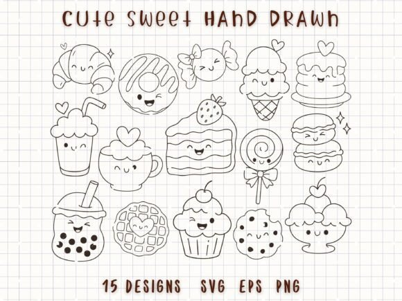 Download Cute Sweet Dessert SVG Bakery Clipart - Sweet Collection
