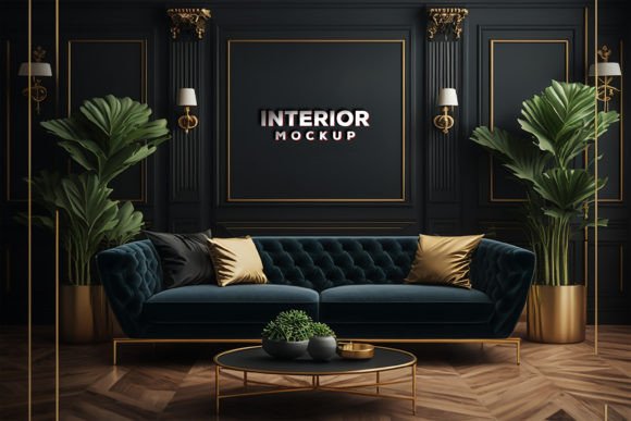 Download Logo Mockup in the Luxury Interior - Mock Collection