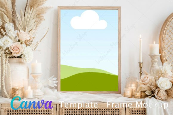 Download Living Room Frame Mockup Graphic - Mock Collection