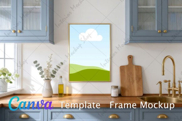 Download Kitchen Frame Mockup Canva - Mock Collection