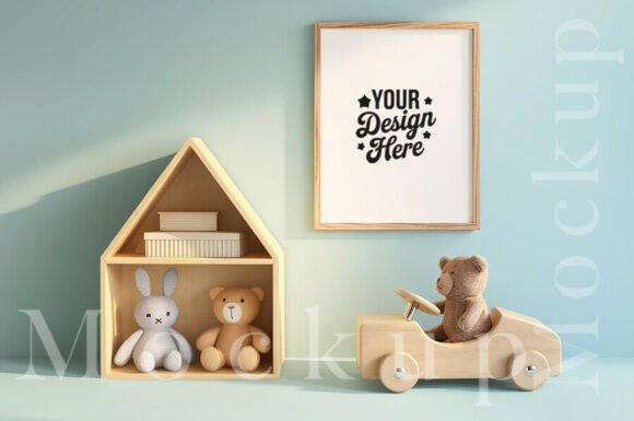 Download Wall Art Mockup for Nursery - Mock Collection