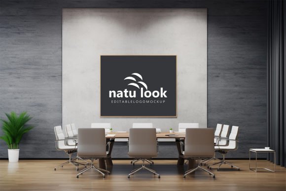 Download Office Meeting Board Logo Mockup - Mock Collection