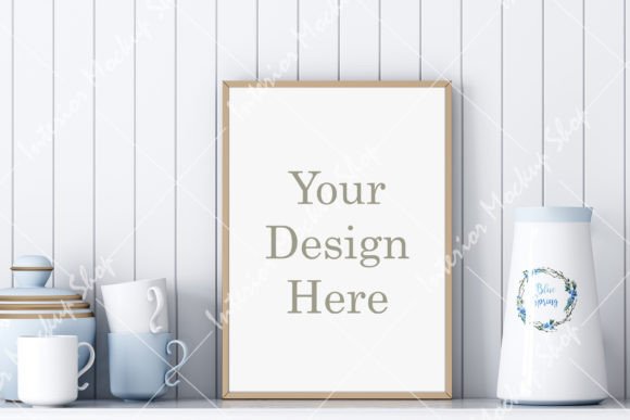 Download Mock Up Poster Frame in Kitchen Room - Mock Collection