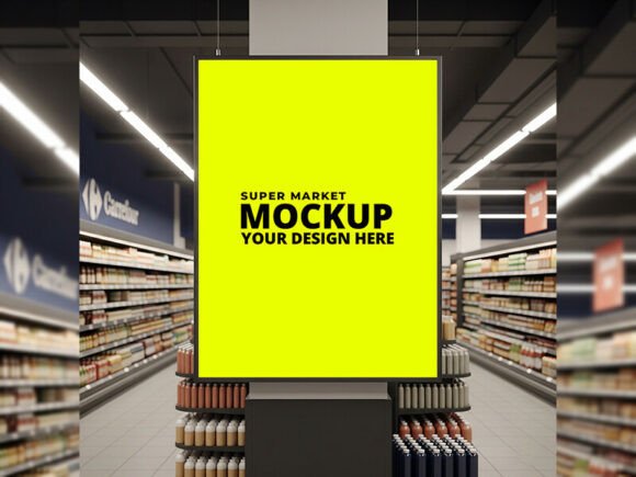 Download Supermarket Interior Mockup - Mock Collection