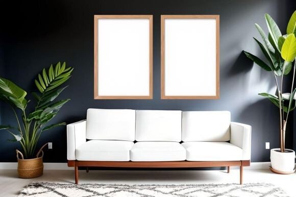 Download Black Wall Poster Frame Mockup Art - Mock Collection