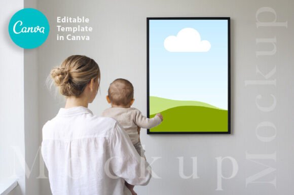 Download Nursery Interior Frame Mockup for Wall - Mock Collection