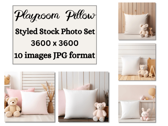 Download Childs Playroom Pillow Mockup Bundle - Mock Collection