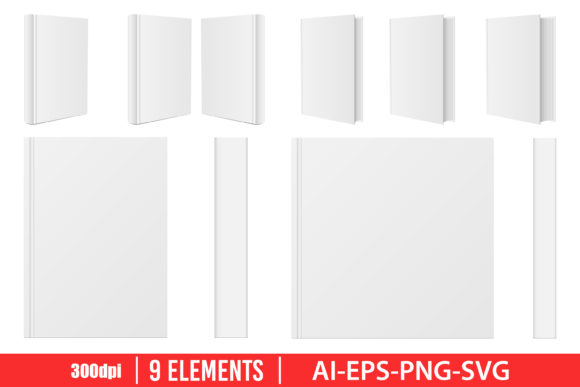 Download Stylish Book Mockup Clipart Vector - Mock Collection