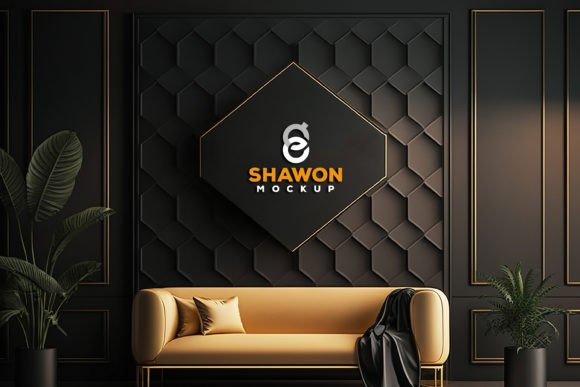 Download Luxury Interior Logo Mockup - Mock Collection