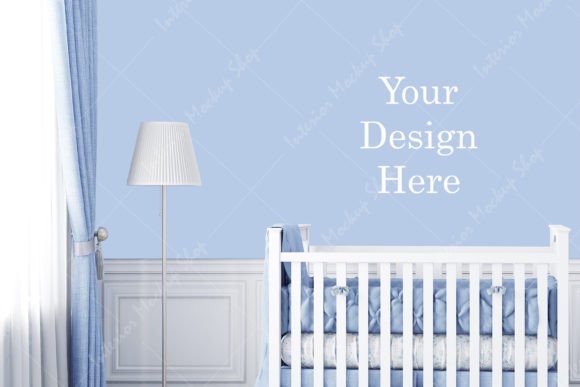 Download Blank Wall Kids Room Mockup - 1210 - Mock Collection