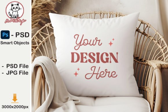 Download Home Living Room Pillow Mockup PSD - Mock Collection