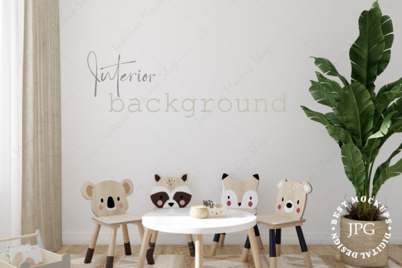 Download Blank Wall, Kids Room Mockup - Mock Collection