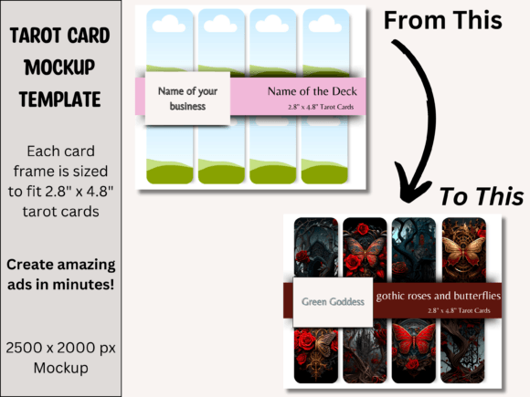 Download Tarot Card Product Mockup Photo - Canva - Mock Collection