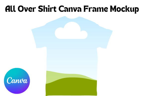 Download All over Shirt Canva Frame Mockup - Mock Collection