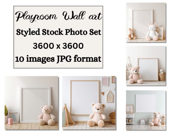 Download Childs Playroom Wall Art Mockups Bundle - Mock Collection