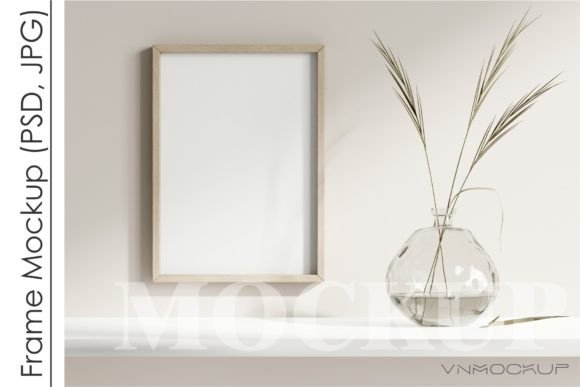 Download Frame Mockup in Minimalist Boho Interior - Mock Collection