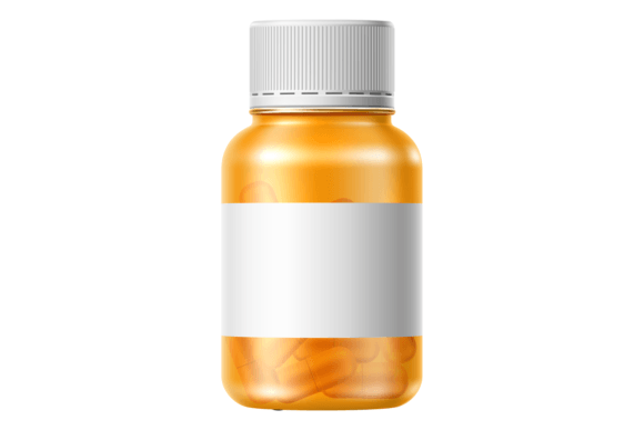Download Pills Bottle Realistic Mockup. Blank Bra - Mock Collection