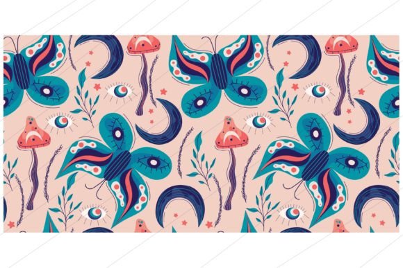 Download Celestial Magic Seamless Pattern - Celestial Collection