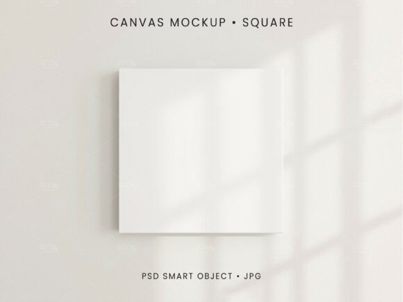 Download Square Canvas Mockup Art Display PSD - Mock Collection