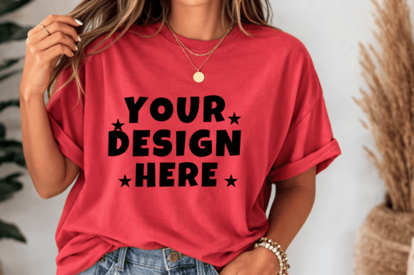 Download Comfort Colors 1717 T-shirt PNG Mockup - Mock Collection