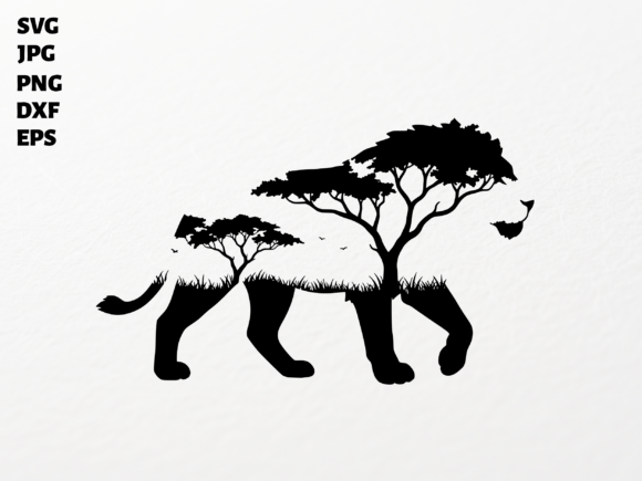 Download Lion Silhouette SVG for Cricut Sublimati - Premium Resources
