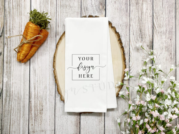 Download Easter Tea Towel Kitchen Mockup Spring - Mock Collection