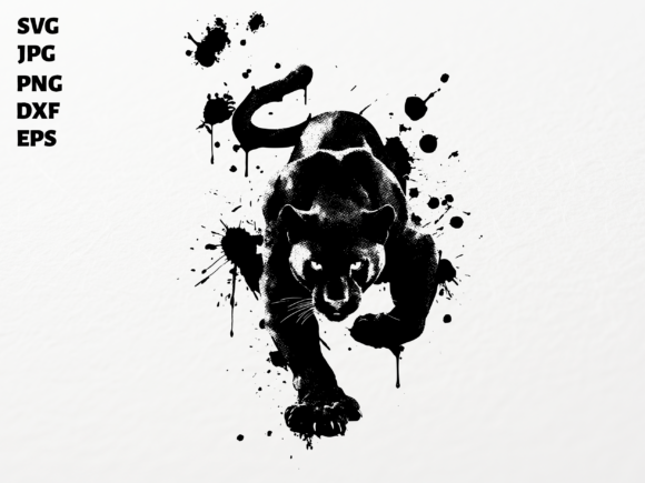 Download Panther Grunge Clipart Sublimation PNG - Premium Bundle