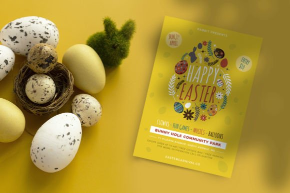 Download Easter Card Flyer Mockup - Mock Collection