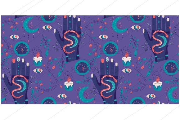Download Celestial Magic Seamless Pattern - Celestial Collection