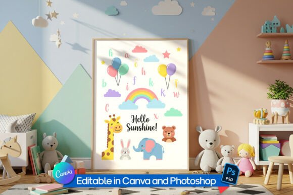 Download Children’s Bedroom Frame Mockup - Mock Collection