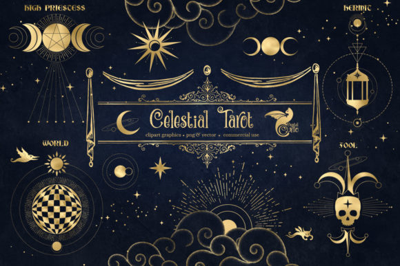 Download Celestial Tarot Illustrations - Celestial Collection