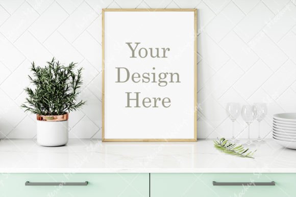 Download Mockup, Frame Mockup Kitchen Room - Mock Collection