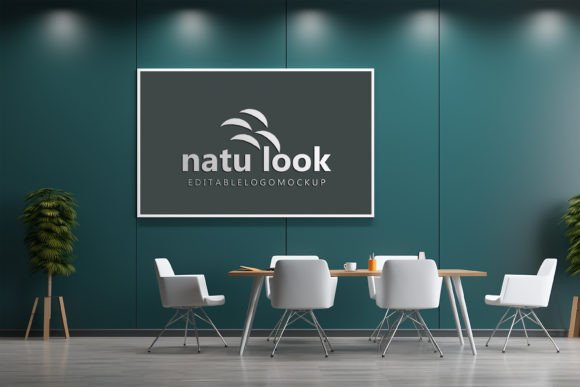 Download Inside Wall Board Logo Mockup - Mock Collection