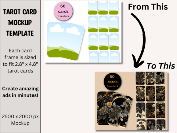 Download Tarot Card Product Mockup Photo - Canva - Mock Collection
