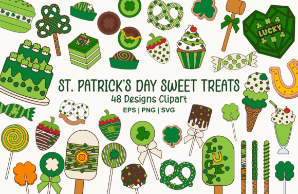 Download St Patrick’s Day Sweet Treats Clipart - Sweet Collection