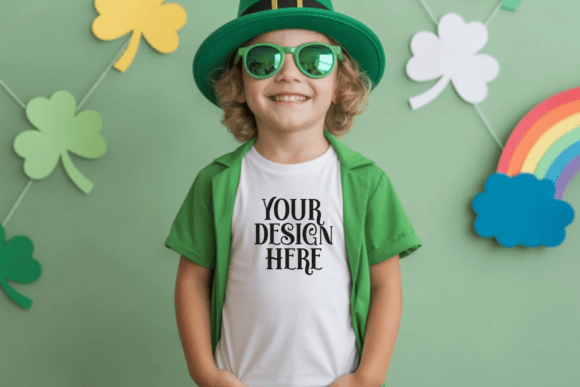 Download St Patricks Day BC3001 Kids Mockup - Mock Collection
