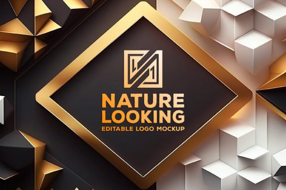 Download Logo Mockup on Gold Board | Board Mockup - Mock Collection