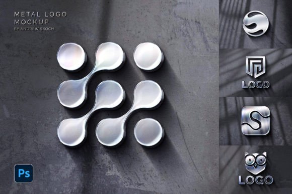 Download Metal Wall Logo Mockup - Mock Collection