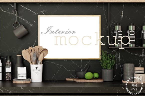 Download Kitchen Interior Frame Mockup - Mock Collection